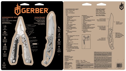 Zestaw Gerber Multitool Suspension NXT + Nóż Mini Paraframe Blister EDC Zestaw Gerber Multitool Suspension NXT + Nóż Mini Paraframe Blister EDC