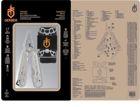 Zestaw Gerber Multitool Truss + Minimalistyczny Portfel BARBILL Gift Box EDC Zestaw Gerber Multitool Truss + Minimalistyczny Portfel BARBILL Gift Box EDC