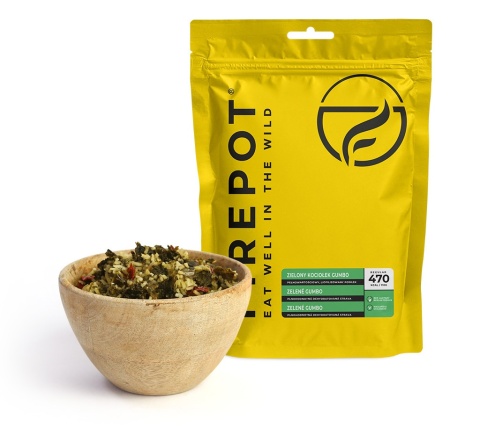 Zielony kociołek Gumbo Firepot XL, 615g/700 kcal