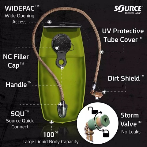 Bukłak Source Tactical Gear WXP 3L coyote Bukłak Source Tactical Gear WXP 3L coyote