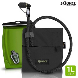 Bukłak z pokrowcem Kangaroo 1L Black