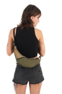 Upcycled Sling Bag R Army Green / Brown ♻